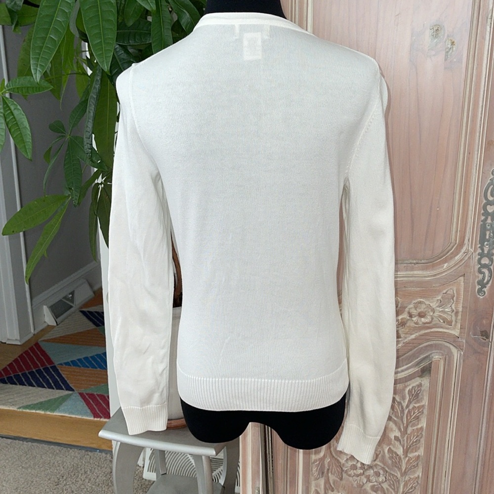 🤑 Lilly Pulitzer Ivory Cotton Cardigan - Picture 5 of 9